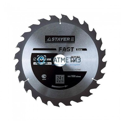 Диск пильный по дереву 180х30мм, 20Т STAYER MASTER "FAST-Line" | «ТАТМЕТИЗ» Диск пильный по дереву 180х30мм, 20Т STAYER MASTER "FAST-Line" - магазин крепежа «ТАТМЕТИЗ»