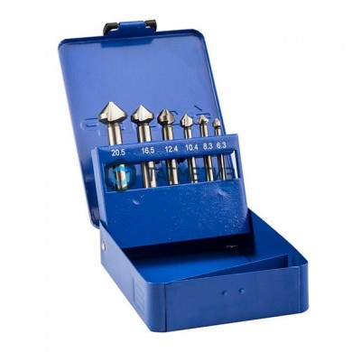 Набор зенкеры конусные с 3-я реж. кромками, сталь P6M5, для раззенковки М3 - М10 ЗУБР "ЭКСПЕРТ" | «ТАТМЕТИЗ» Набор зенкеры конусные с 3-я реж. кромками, сталь P6M5, для раззенковки М3 - М10 ЗУБР "ЭКСПЕРТ" - магазин крепежа «ТАТМЕТИЗ»