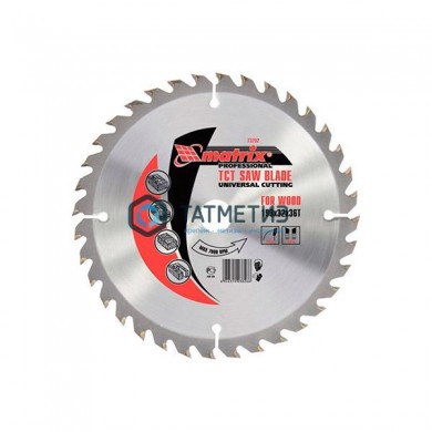 Диск пильный по дереву 160х20/16мм, 36Т + кольцо // MATRIX Professional | «ТАТМЕТИЗ» Диск пильный по дереву 160х20/16мм, 36Т + кольцо // MATRIX Professional - магазин крепежа «ТАТМЕТИЗ»