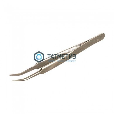 Пинцет ЗУБР д/электроники и точной механики, нерж. сталь, антимагнит., изогнутый, заостренные губки, -  магазин крепежа «ТАТМЕТИЗ»