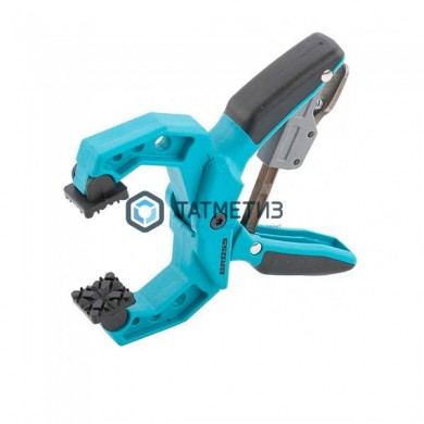 Струбцина клещеобразная, пластиковый корпус, храповый механизм жесткой фиксации, 4"/100 мм// GROSS | «ТАТМЕТИЗ» Струбцина клещеобразная, пластиковый корпус, храповый механизм жесткой фиксации, 4"/100 мм// GROSS - магазин крепежа «ТАТМЕТИЗ»