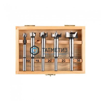 Набор сверл ФОРСТНЕРА по дереву, 10-35 x 90 мм, в пластиковом боксе, 5шт ЗУБР | «ТАТМЕТИЗ» Набор сверл ФОРСТНЕРА по дереву, 10-35 x 90 мм, в пластиковом боксе, 5шт ЗУБР - магазин крепежа «ТАТМЕТИЗ»