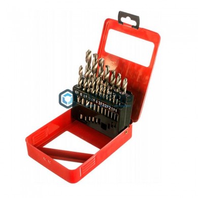 Набор сверл по металлу, 1-10 мм (через 0,5 мм), HSS, 19 шт., метал. коробка цил. хвостовик// Matrix | «ТАТМЕТИЗ» Набор сверл по металлу, 1-10 мм (через 0,5 мм), HSS, 19 шт., метал. коробка цил. хвостовик// Matrix - магазин крепежа «ТАТМЕТИЗ»