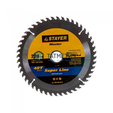 Диск пильный по дереву 230х30мм, 48Т STAYER MASTER "SUPER-Line" | «ТАТМЕТИЗ» Диск пильный по дереву 230х30мм, 48Т STAYER MASTER "SUPER-Line" - магазин крепежа «ТАТМЕТИЗ»