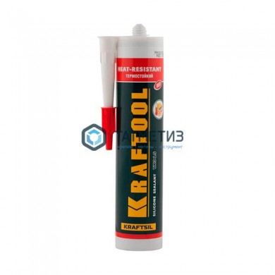 Герметик силиконовый KRAFTOOL КРАСНЫЙ, температуростойкий (от -62 С до 275 С), 300мл -  магазин крепежа «ТАТМЕТИЗ»
