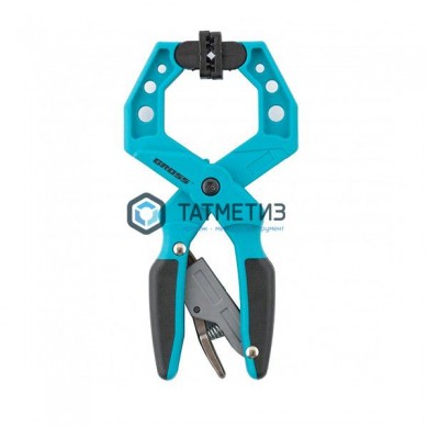 Струбцина клещеобразная, пластиковый корпус, храповый механизм жесткой фиксации, 4"/100 мм// GROSS | «ТАТМЕТИЗ» Струбцина клещеобразная, пластиковый корпус, храповый механизм жесткой фиксации, 4"/100 мм// GROSS - магазин крепежа «ТАТМЕТИЗ»