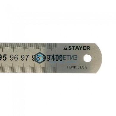 Линейка STAYER "PROFI" нержавеющая, двухсторонняя гравированная шкала, 1м -  магазин крепежа «ТАТМЕТИЗ»