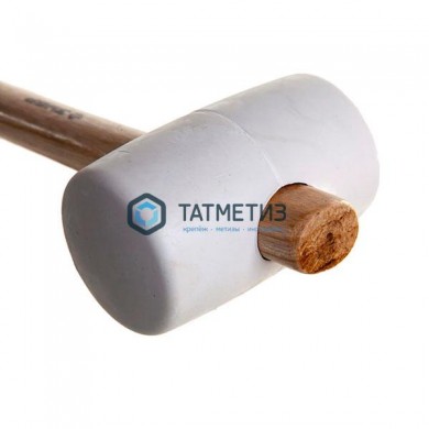 Киянка резиновая 450 г ЗУБР "МАСТЕР" белая, с деревянной рукояткой -  магазин крепежа «ТАТМЕТИЗ»