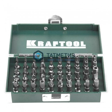 Набор бит кованых, торсионных, Cr-Mo, система насечек "NSS", в боксе, 50 предм. KRAFTOOL "X-Drive" | «ТАТМЕТИЗ» Набор бит кованых, торсионных, Cr-Mo, система насечек "NSS", в боксе, 50 предм. KRAFTOOL "X-Drive" - магазин крепежа «ТАТМЕТИЗ»