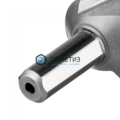 Сверло ступенчатое 4-30 мм 14 ступ по сталям и цвет.мет., Р6М5, L-100мм, 3-гран. хв.10мм ЗУБР -  магазин крепежа «ТАТМЕТИЗ»