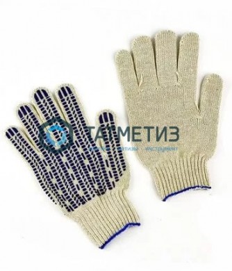 Перчатки трик. х б с ПВХ №55 протектор 7 класс (4-х нитка) -  магазин крепежа «ТАТМЕТИЗ»