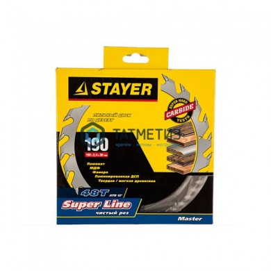 Диск пильный по дереву 190х30мм, 48Т STAYER MASTER "SUPER-Line" | «ТАТМЕТИЗ» Диск пильный по дереву 190х30мм, 48Т STAYER MASTER "SUPER-Line" - магазин крепежа «ТАТМЕТИЗ»