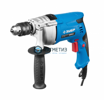 Дрель ЗУБР "ПРОФЕССИОНАЛ" 850Вт удар, мет корпус редуктора, патрон 13мм, 0-2800об/мин | «ТАТМЕТИЗ» Дрель ЗУБР "ПРОФЕССИОНАЛ" 850Вт удар, мет корпус редуктора, патрон 13мм, 0-2800об/мин - магазин крепежа «ТАТМЕТИЗ»