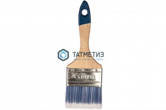 Кисть плоская  75мм STAYER  AQUA  для в/д и акриловых ЛКМ, иск щетина, дер. ручка -  магазин крепежа «ТАТМЕТИЗ»