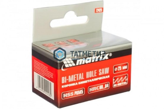 Коронка по металлу   25мм, BIMETAL// MATRIX -  магазин крепежа «ТАТМЕТИЗ»