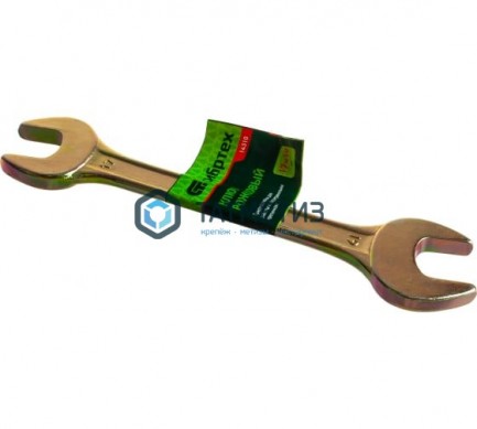 Ключ рожковый 17х19мм, желтый цинк Сибртех -  магазин крепежа «ТАТМЕТИЗ»