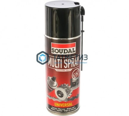 Смазка SOUDAL силиконовая MULTI SPRAY 400 мл -  магазин крепежа «ТАТМЕТИЗ»