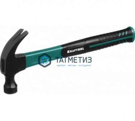 Молоток-гвоздодер 450 г, фиберглассовый с двухкомпонентной рукояткой, KRAFTOOL -  магазин крепежа «ТАТМЕТИЗ»