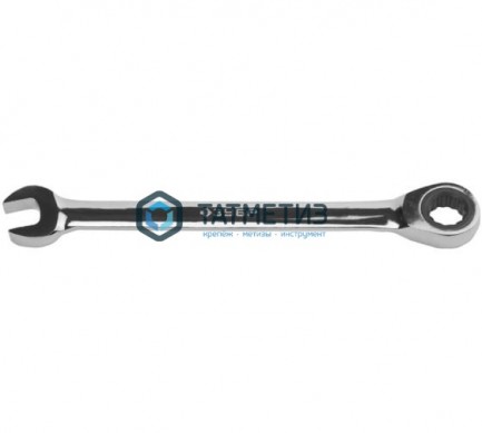 Ключ комбинированный трещоточный, 13мм, CrV, хром, ЗУБР"ПРОФИ" -  магазин крепежа «ТАТМЕТИЗ»