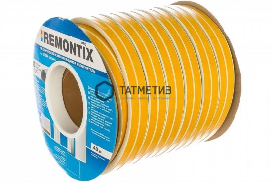 Уплотнитель самоклеящийся D-40 14х12 мм белый (цена за 1м двойной ленты) -  магазин крепежа «ТАТМЕТИЗ»