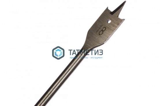 Сверло по дереву перовое удлиненное 18 х 300 мм, 6-гранный хвостовик// Matrix -  магазин крепежа «ТАТМЕТИЗ»