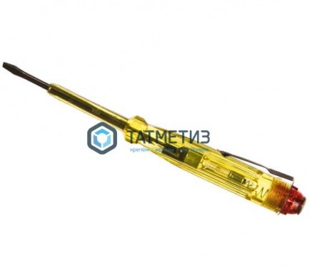 Тестер напряжения 100-500В, 140мм, желтая ручка -  магазин крепежа «ТАТМЕТИЗ»