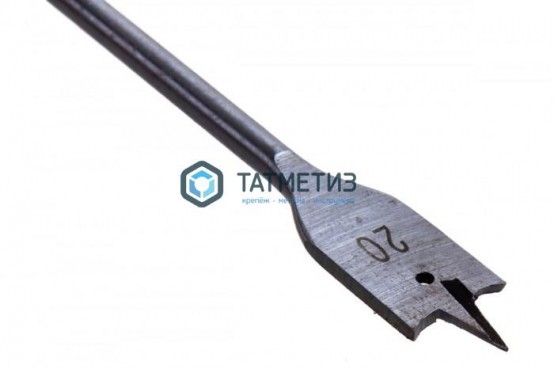 Сверло по дереву перовое удлиненное 20 х 300 мм, 6-гранный хвостовик// Matrix -  магазин крепежа «ТАТМЕТИЗ»