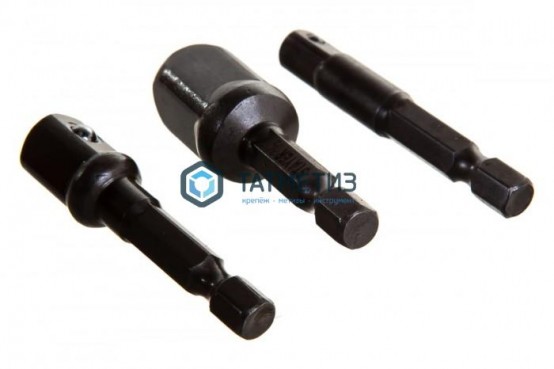Набор адаптеров для торцовых головок 3 предмета E1/4-1/4", E1/4-3/8", E1/4-1/2", 50 мм  STAYER -  магазин крепежа «ТАТМЕТИЗ»