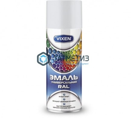 Краска аэроз. VIXEN  БЕЛАЯ  сигнальная RAL 9003 520 ml./12 -  магазин крепежа «ТАТМЕТИЗ»
