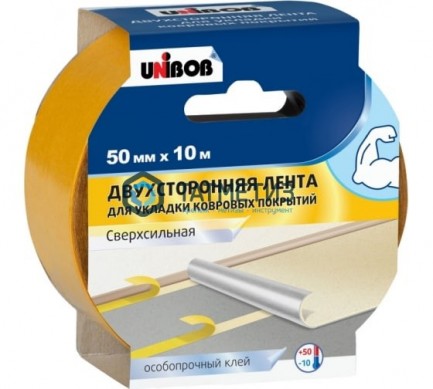 Лента клейкая двусторонняя, 50 х 10, на полипропиленовой основе// UNIBOB -  магазин крепежа «ТАТМЕТИЗ»