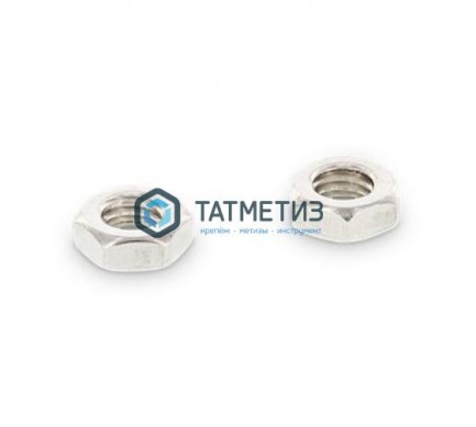 Гайка низкая DIN 936, оц М10 -  магазин крепежа «ТАТМЕТИЗ»