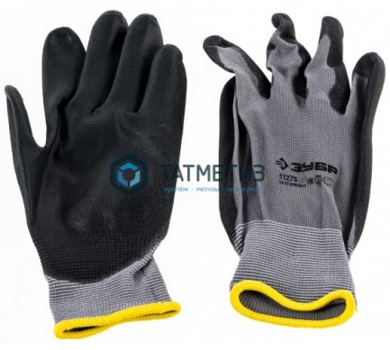 Перчатки ЗУБР "МАСТЕР" для точных работ с полиуретановым покрытием, размер L (9) -  магазин крепежа «ТАТМЕТИЗ»