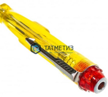Тестер напряжения 100-500В, 140мм, желтая ручка -  магазин крепежа «ТАТМЕТИЗ»