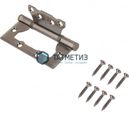 Петля накладная 100х75х2,5мм 2BB AB, СТАНДАРТ, бронза, без врезки 1 шт -  магазин крепежа «ТАТМЕТИЗ»