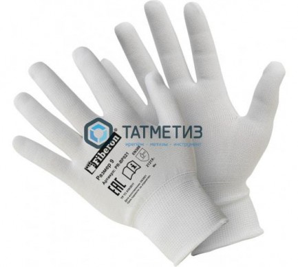 Перчатки Для сборочных работ, полиэстер, без и/у, 9(L), белые, Fiberon/300/10 -  магазин крепежа «ТАТМЕТИЗ»