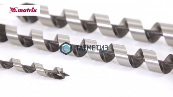 Сверло по дереву, спираль Левиса 10х460 мм, 6-гранный хвостовик// MATRIX -  магазин крепежа «ТАТМЕТИЗ»
