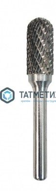 Борфреза твердосплавная №175, 12 х 25 х 70 мм, d хв.= 6 мм, Форма C - со сферическим торцом, Двойная -  магазин крепежа «ТАТМЕТИЗ»